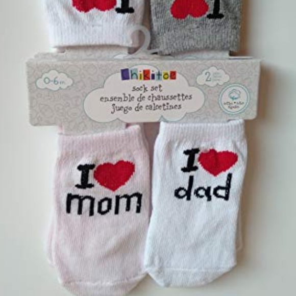 NWT 2 pairs of new born baby cotton socks Chikitoe - Picture 2 of 4